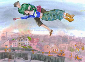 Марк Шагал: Над городом